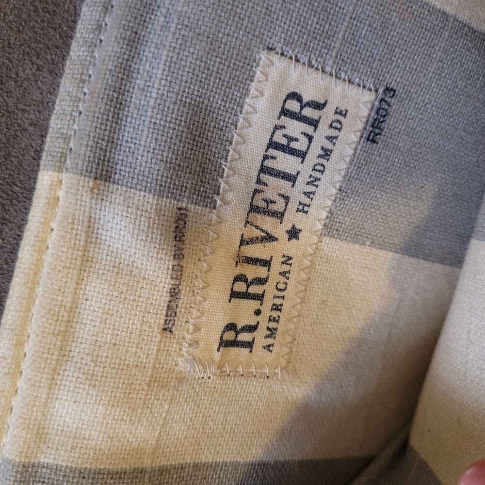 R.Riveter Shoulder Purse Canvas Leather - Picture 13 of 16